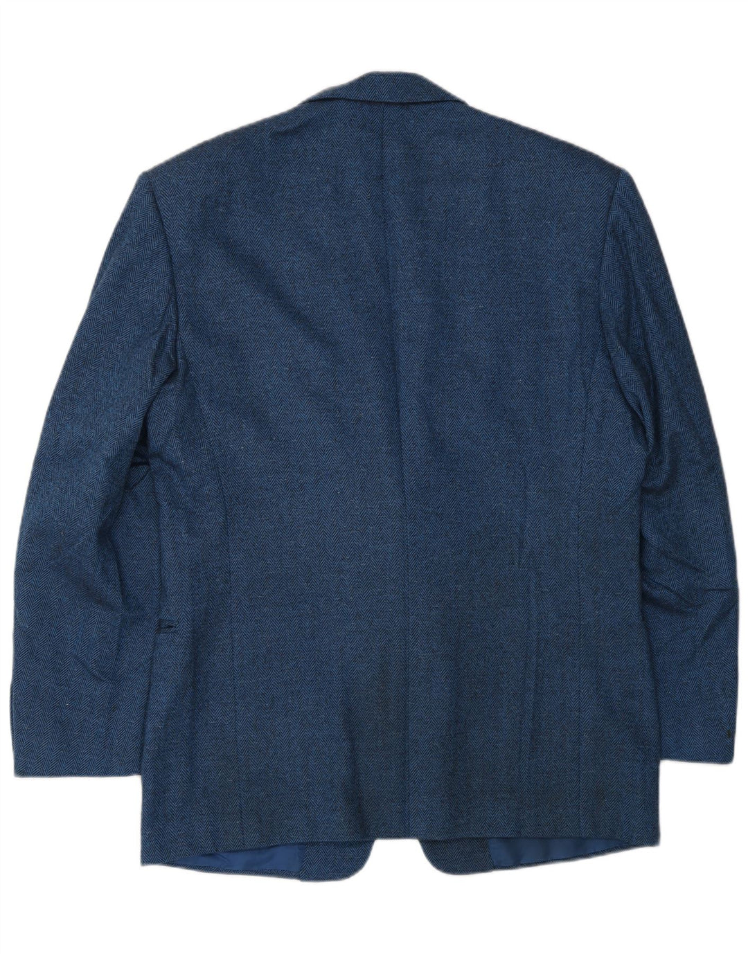 Giacca blazer da uomo a 2 bottoni Pal Zileri IT 52 XL Lana a spina di pesce blu