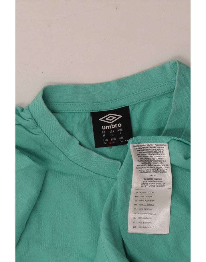 T-shirt grafica da uomo Umbro Top in cotone verde medio