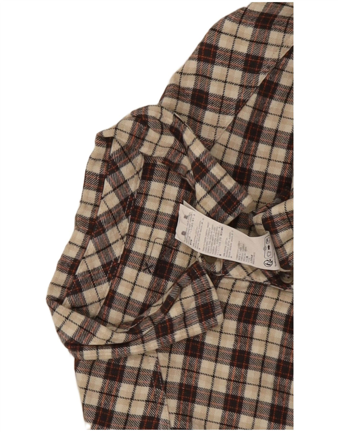 Montura Camicia da uomo in flanella di cotone a quadri marroni grandi