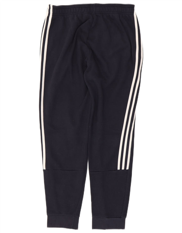 ADIDAS Mens Tracksuit Trousers Joggers Medium  Navy Blue Cotton Vintage Adidas and Second-Hand Adidas from Messina Hembry 