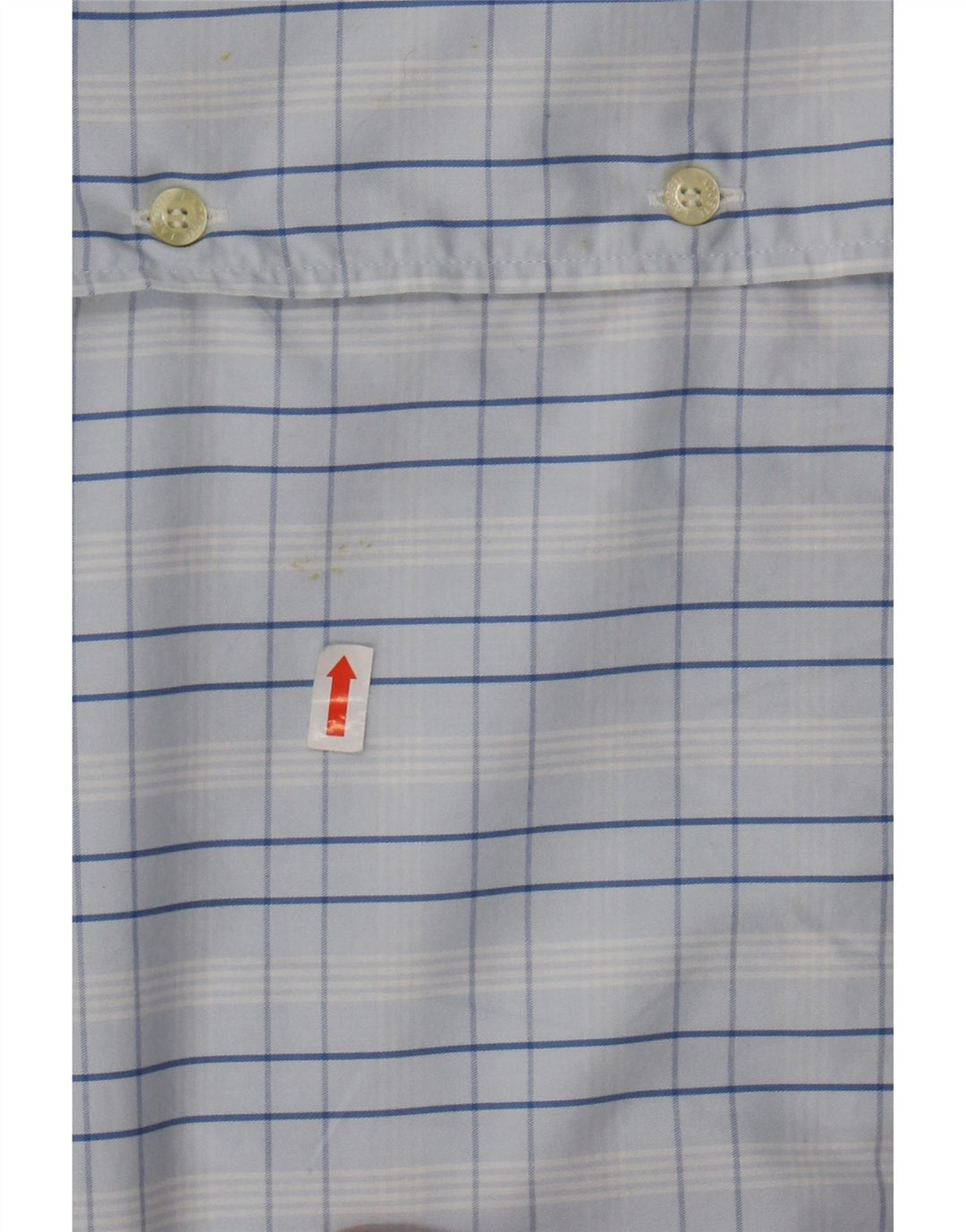 Camicia a maniche corte da uomo LACOSTE taglia 46 2XL cotone a quadri blu