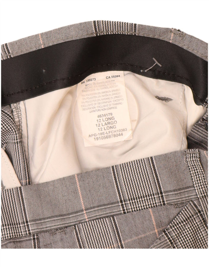 Pantaloni casual da donna a vita media Lee US 12 Large W32 L32 poliestere grigio