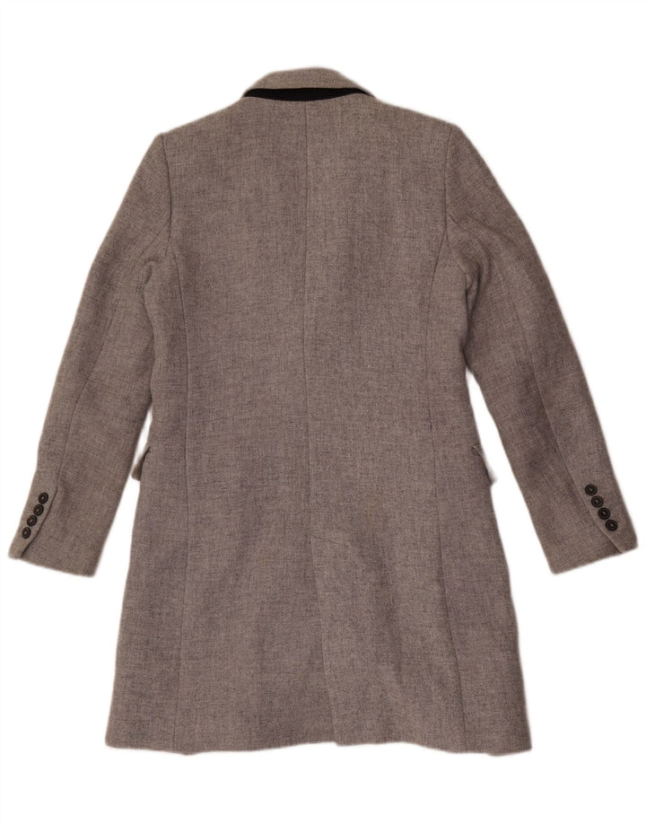 Cappotto Zara Donna UK 10 Small Grigio