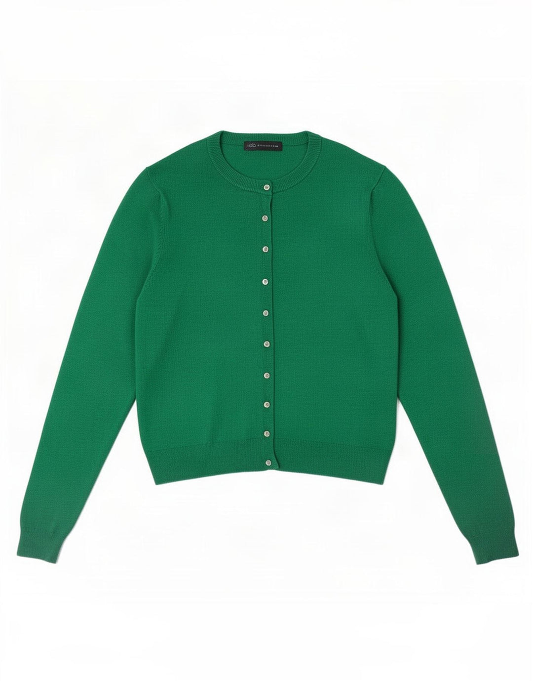 Maglione cardigan da donna Marks & Spencer UK 14 grande viscosa verde