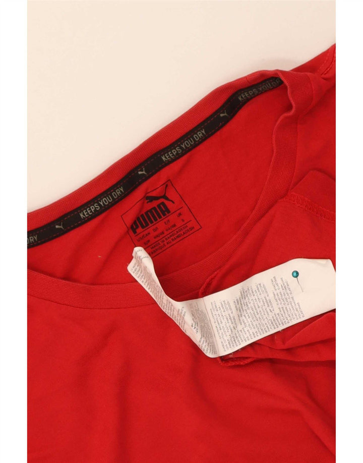 T-shirt da uomo Puma Top Small rossa in cotone