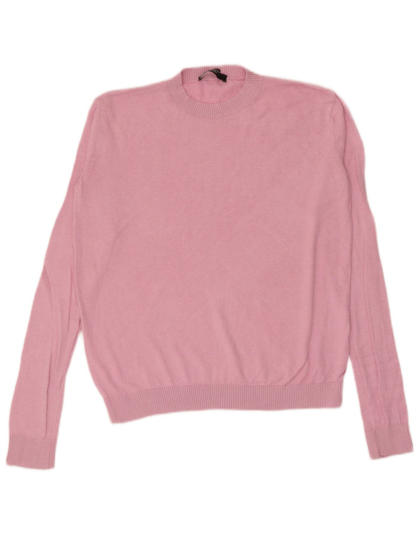 Maglione maglione girocollo da donna Max Mara UK 14 Rosa medio