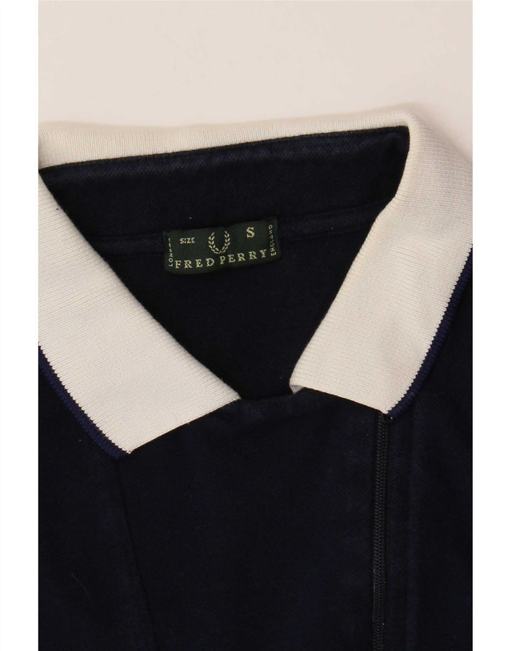 Polo da donna Fred Perry UK 10 Small Blu Navy Colourblock