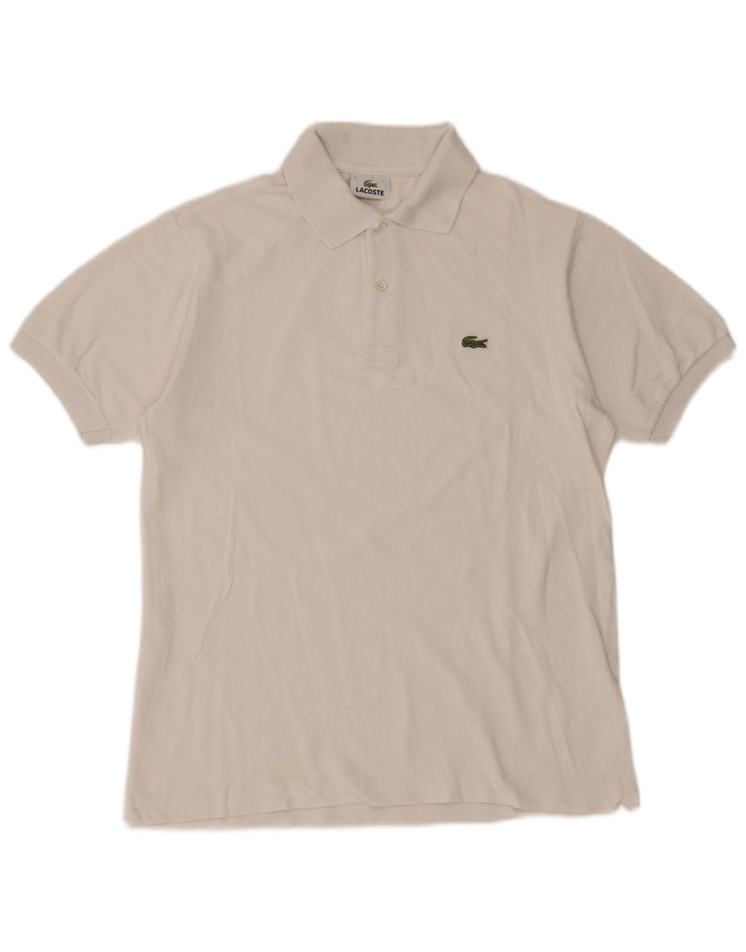 Polo da uomo Lacoste taglia 3 piccola in cotone bianco