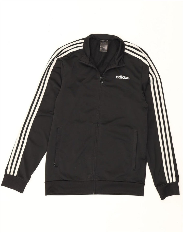 Giacca da ginnastica da uomo Adidas Small nera in poliestere
