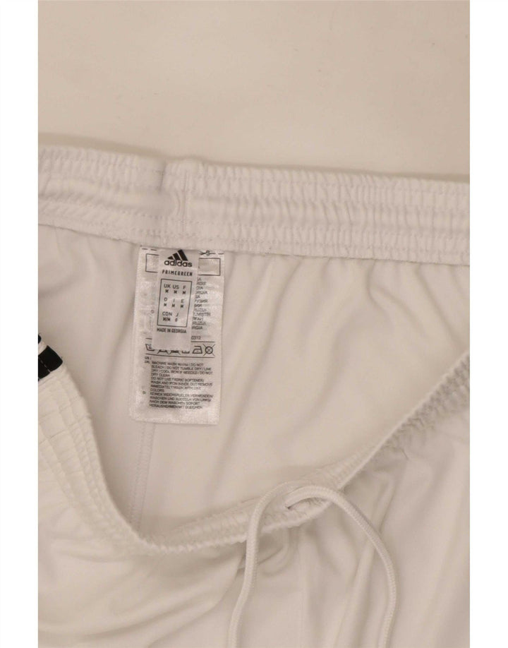 Pantaloncini sportivi Adidas Aeroready da uomo in poliestere bianco medio