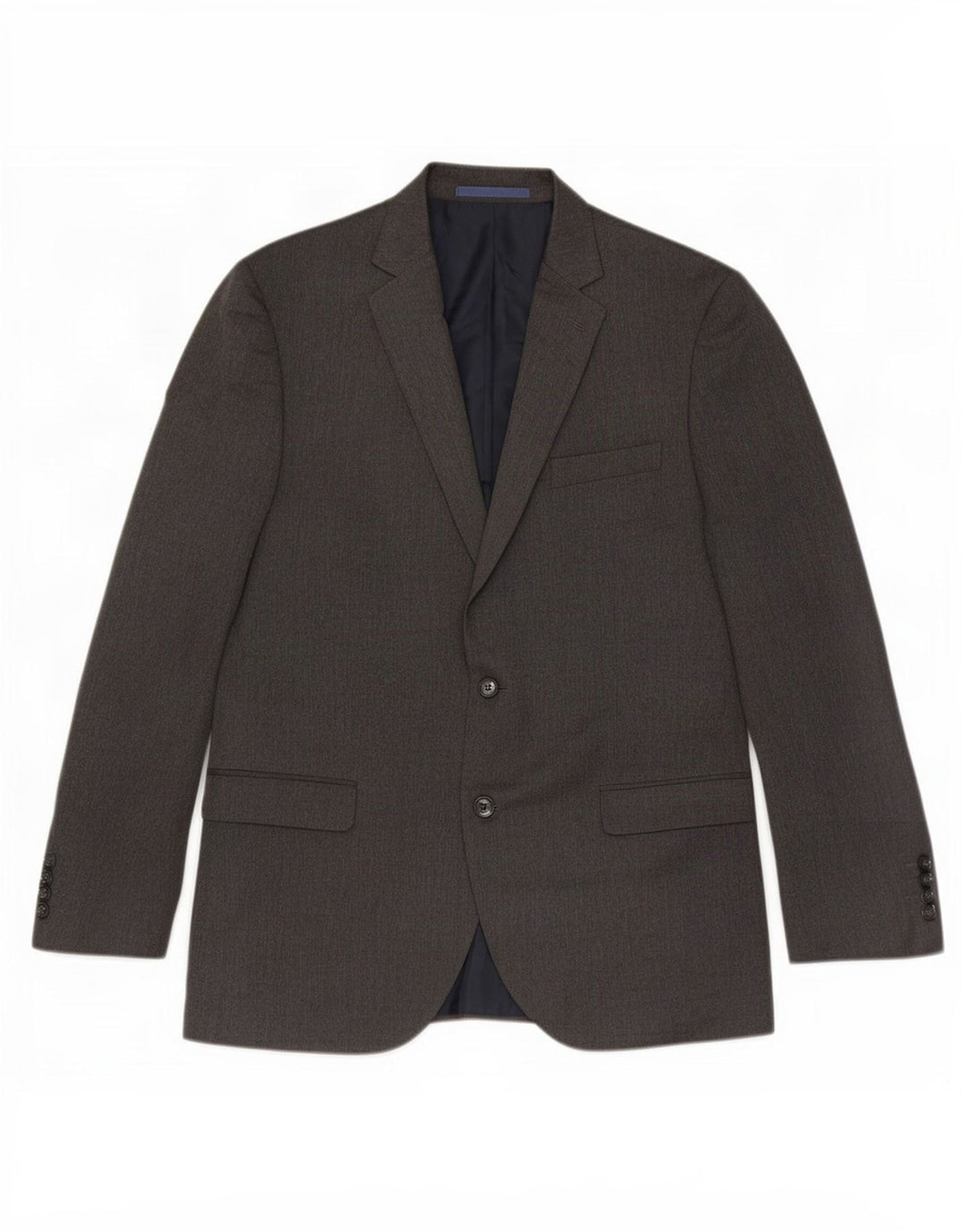 Giacca blazer a 2 bottoni Marks & Spencer da uomo UK 42 grande poliestere grigio