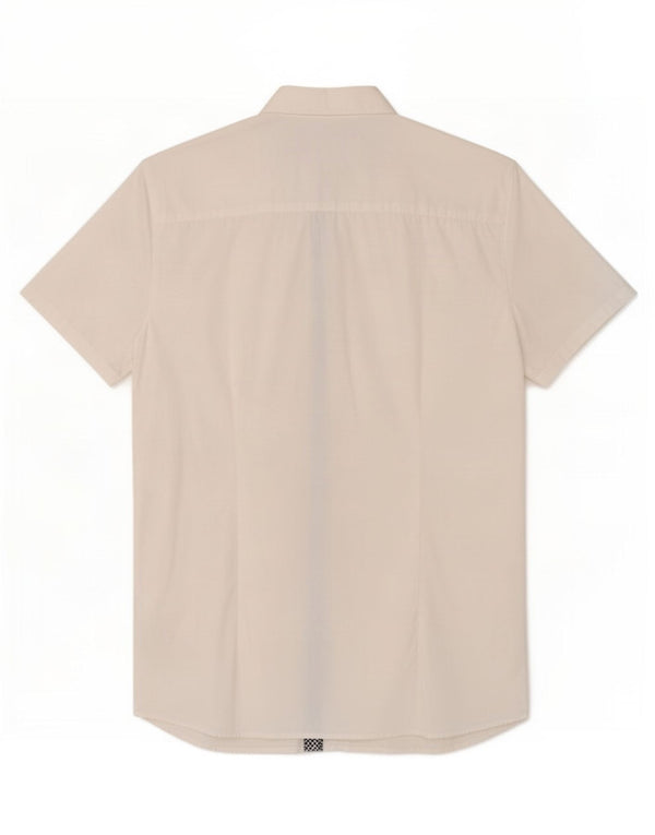 Camicia Armani Junior Bambino Manica Corta 15-16 Anni Cotone Bianco