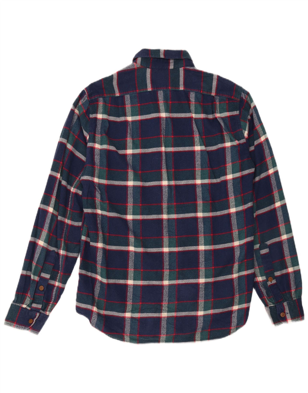 J. CREW Camicia slim in flanella da uomo piccola in cotone a quadri blu navy