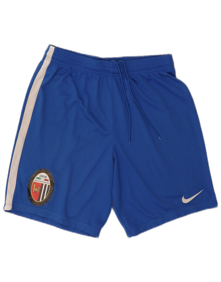 NIKE Pantaloncini sportivi Dri Fit da uomo XL Blu in poliestere color block