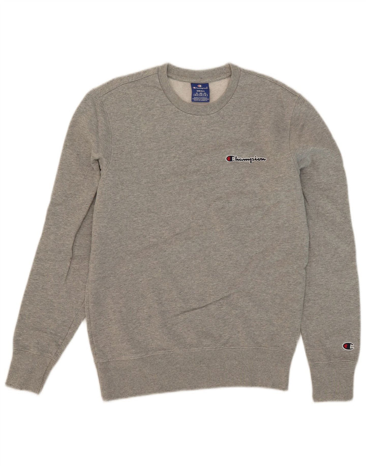 Felpa da uomo Champion Small in cotone grigio