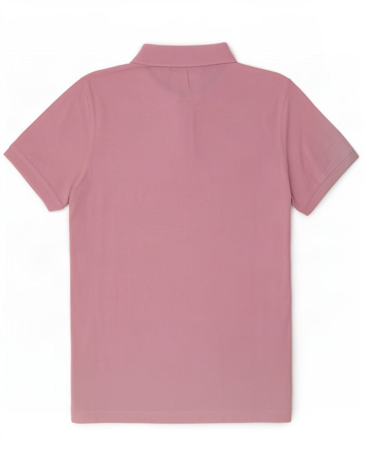 Crew Clothing Polo da uomo in cotone rosa medio