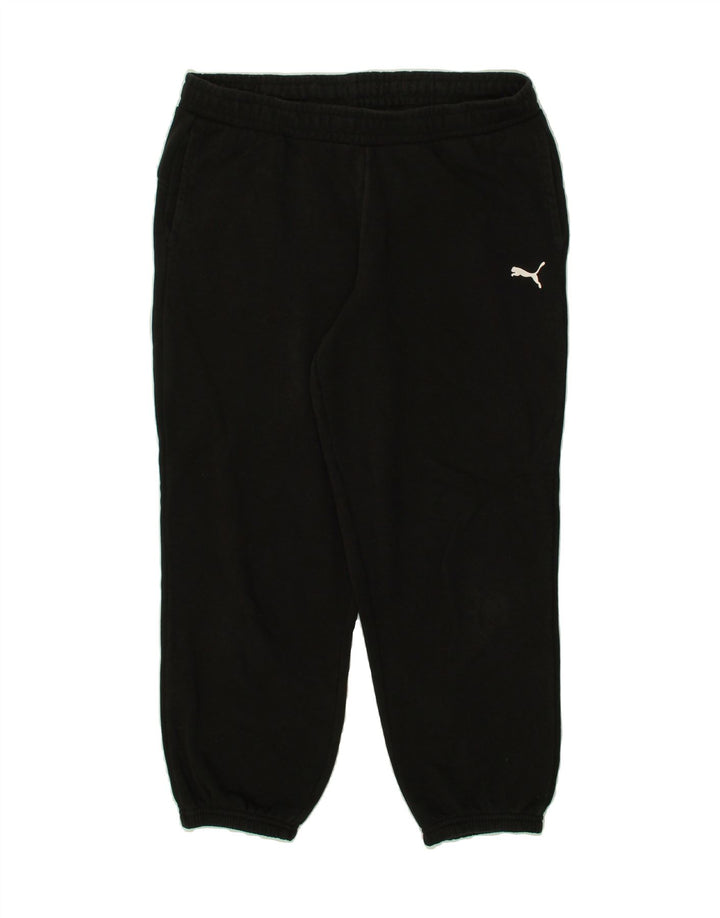 PUMA Womens Graphic Tracksuit Trousers Joggers UK 14 Medium Black Vintage Puma and Second-Hand Puma from Messina Hembry 
