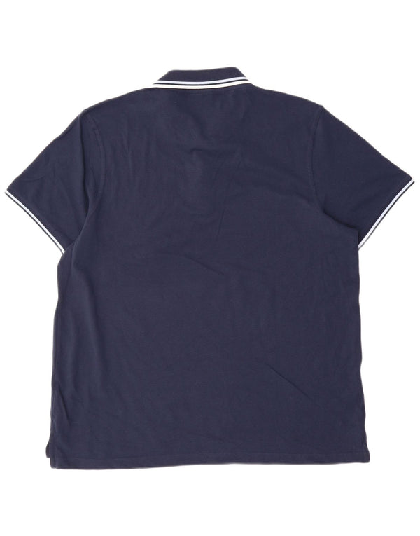 Polo da uomo vestibilità regolare Pierre Cardin 2XL cotone a righe blu navy