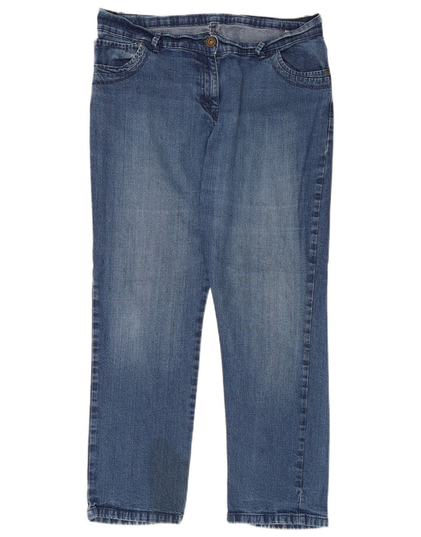 Jeans dritti da uomo Marks & Spencer UK 16 Large W34 L27 Cotone blu