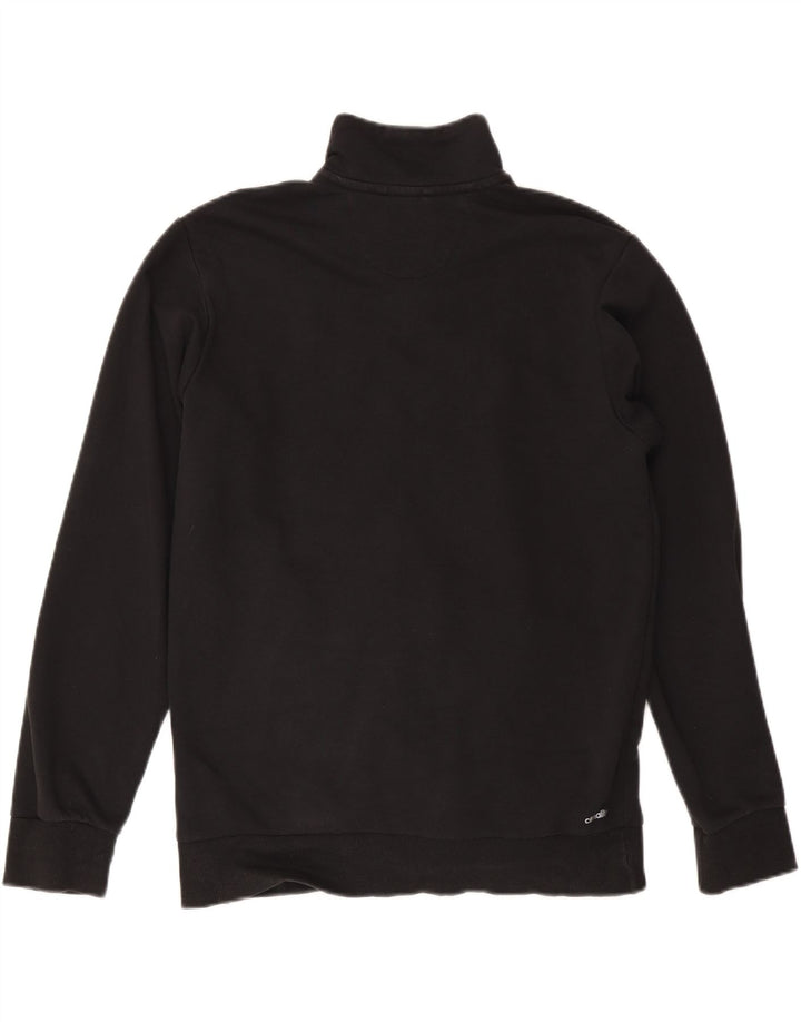 Giacca da ginnastica grafica da uomo ADIDAS grande in cotone nero