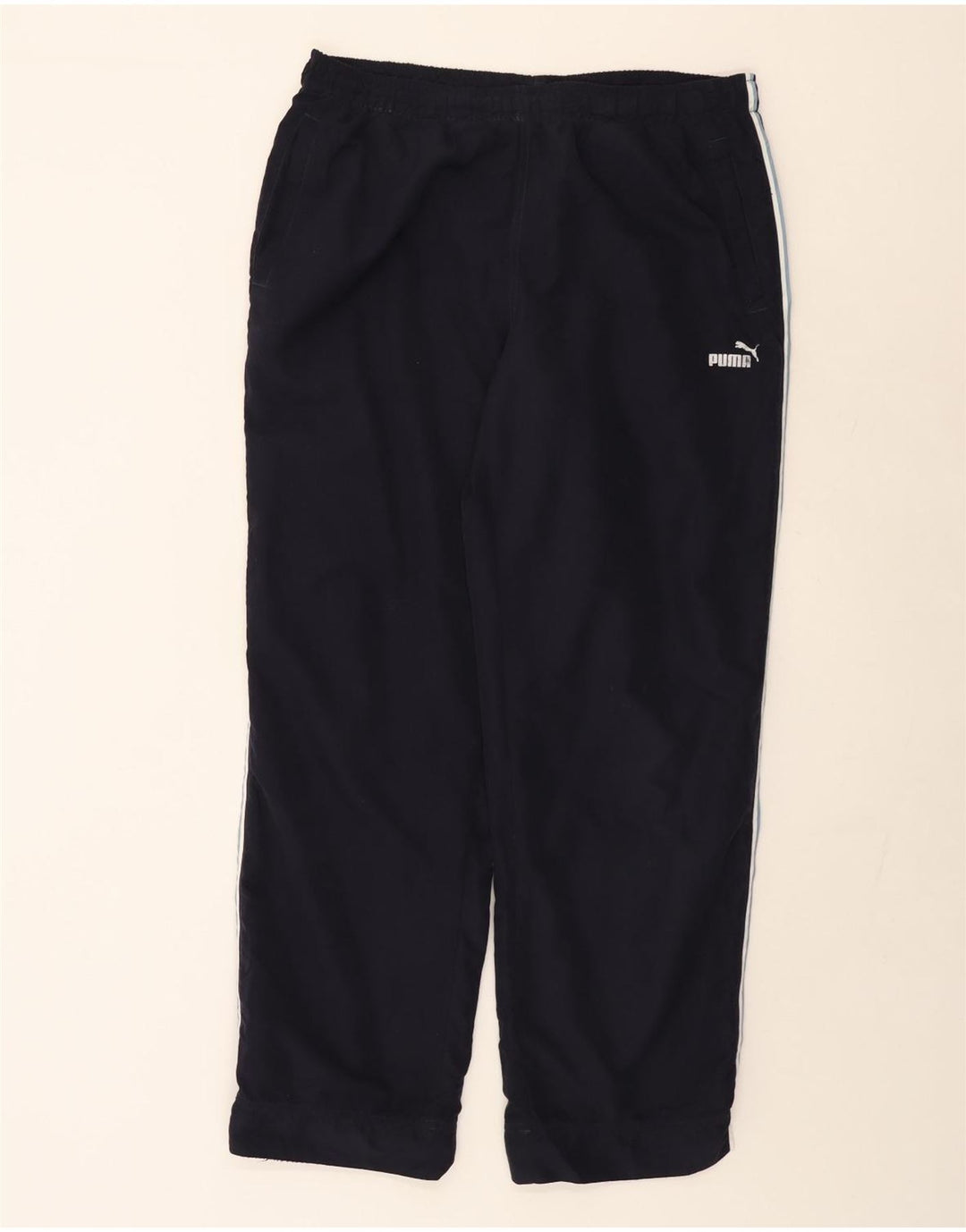 Pantaloni da tuta da donna Puma UK 16 Large Blu Navy Poliestere