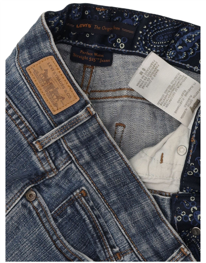 LEVI'S Jeans dritti da donna 525 US 6 medi W28 L31 cotone blu