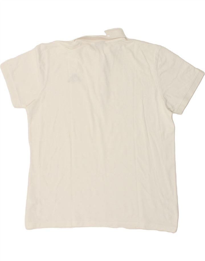 KAPPA Mens Polo Shirt XL White Cotton Vintage Kappa and Second-Hand Kappa from Messina Hembry 