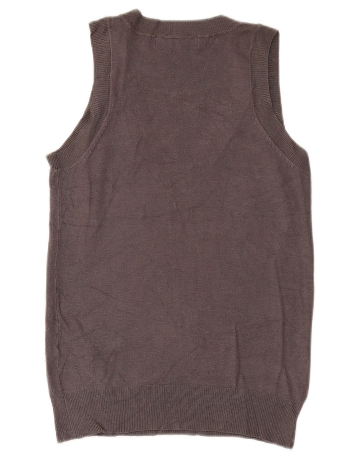Canotta canotta da donna Zara UK 12 Viscosa grigio medio