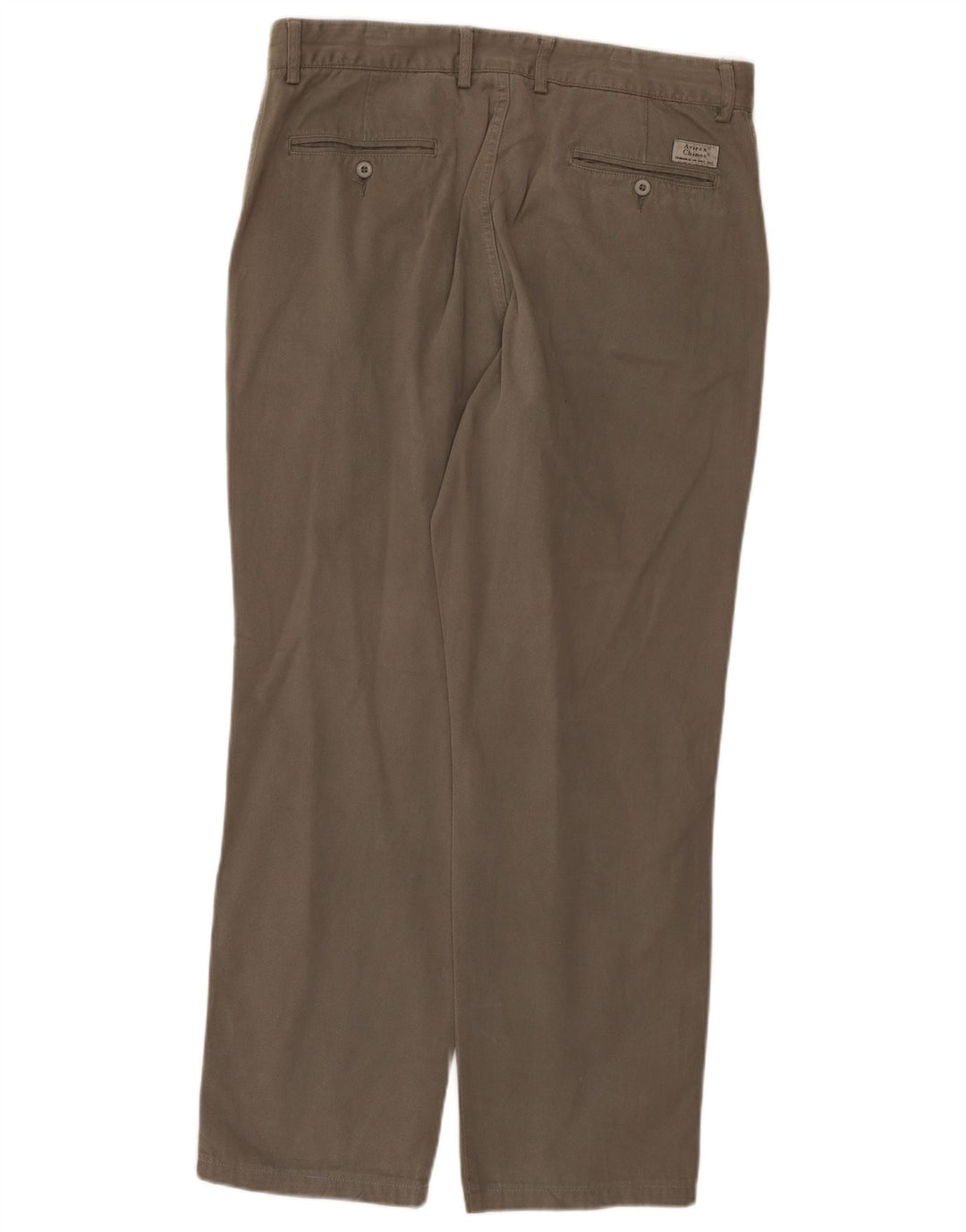 Pantaloni chino dritti da uomo Avirex W36 L29 cotone grigio