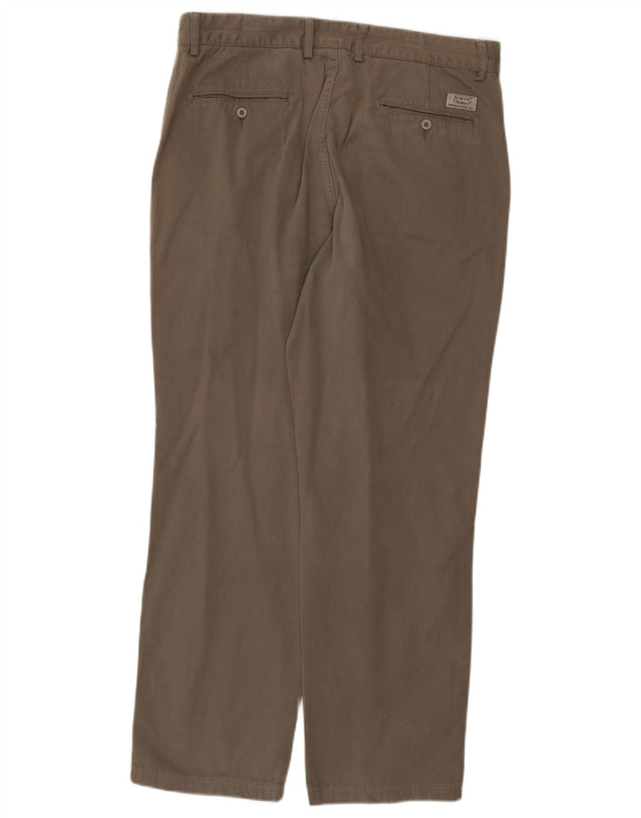 Pantaloni chino dritti da uomo Avirex W36 L29 cotone grigio