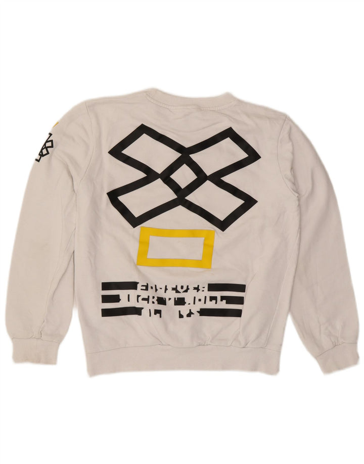Felpa grafica da ragazzo Richmond 15-16 anni in cotone bianco