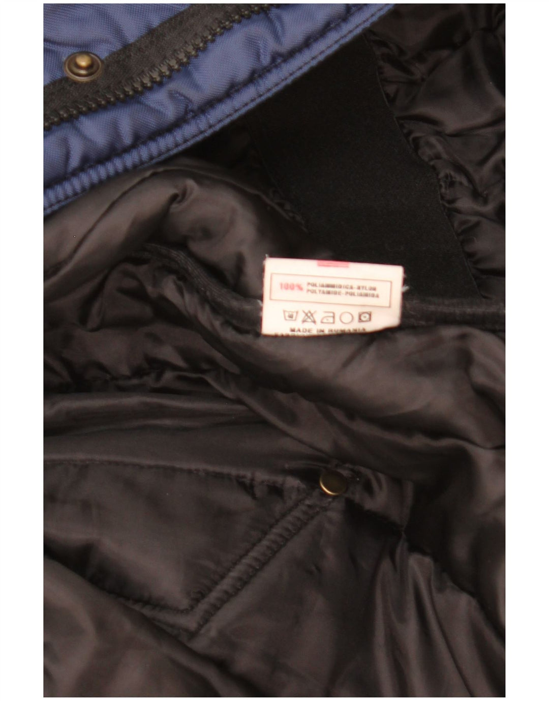 Piumino con cappuccio da bambino Refrigiwear 13-14 anni in poliammide blu navy