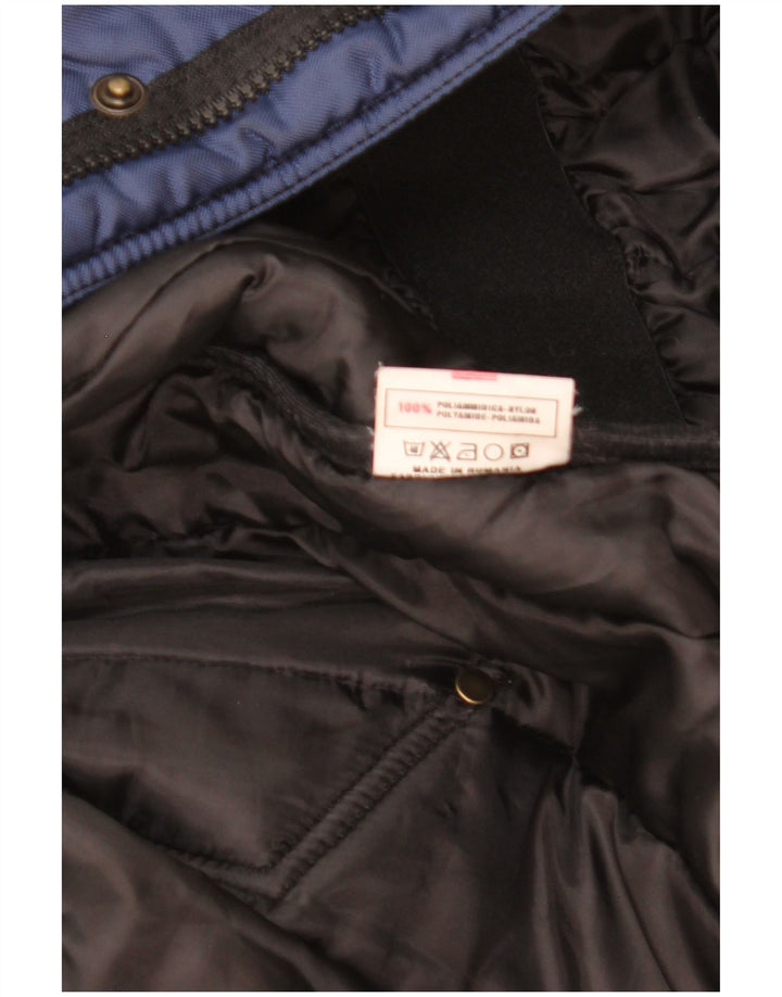 Piumino con cappuccio da bambino Refrigiwear 13-14 anni in poliammide blu navy
