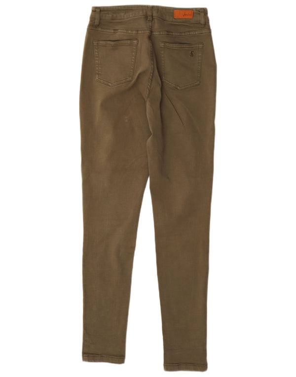JOULES Jeans skinny da donna UK 10 piccoli W28 L30 Tencel kaki
