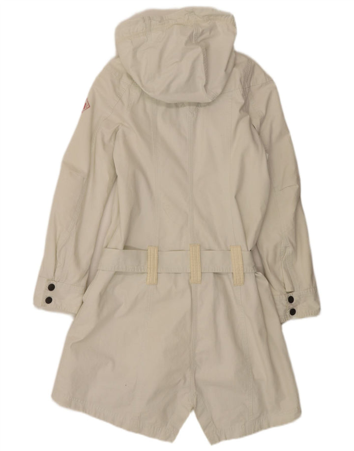 Giacca Parka con cappuccio da donna Diesel UK 10 Small Bianca in poliammide