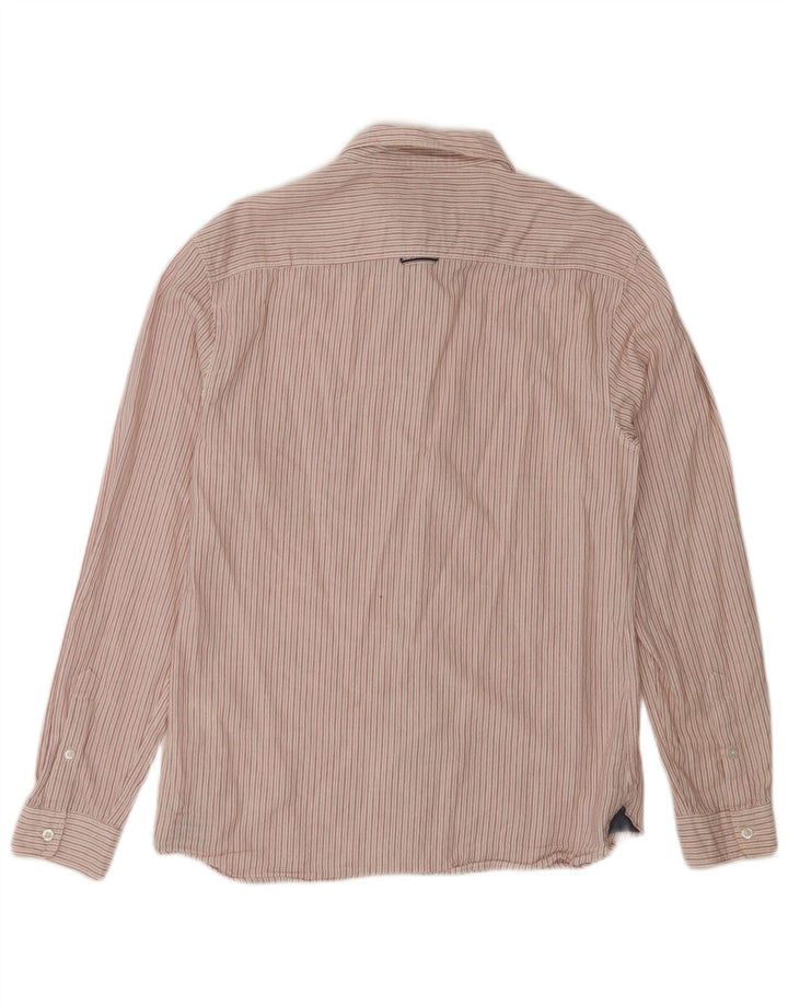 Camicia slim fit da uomo White Stuff in cotone a righe rosa medio