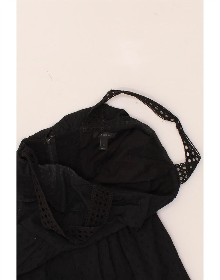 J. CREW Womens Sundress US 00 2XS Black Spotted Cotton Vintage J. Crew and Second-Hand J. Crew from Messina Hembry 