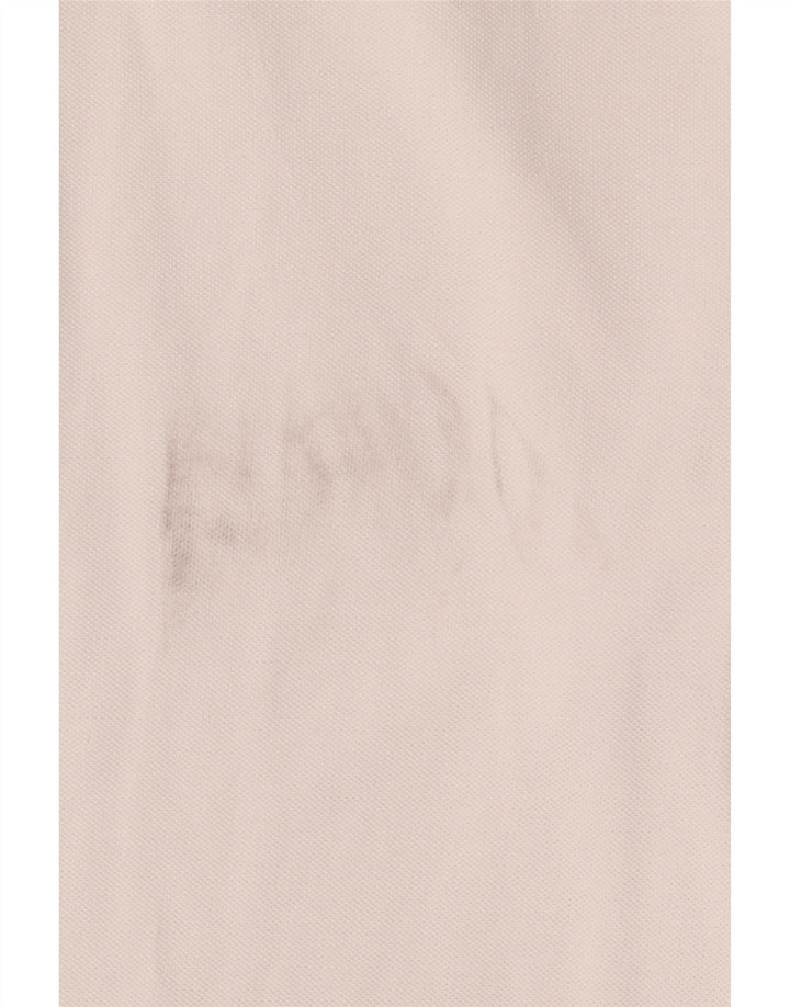 Polo Kappa Uomo Manica Lunga Cotone Bianco Medio