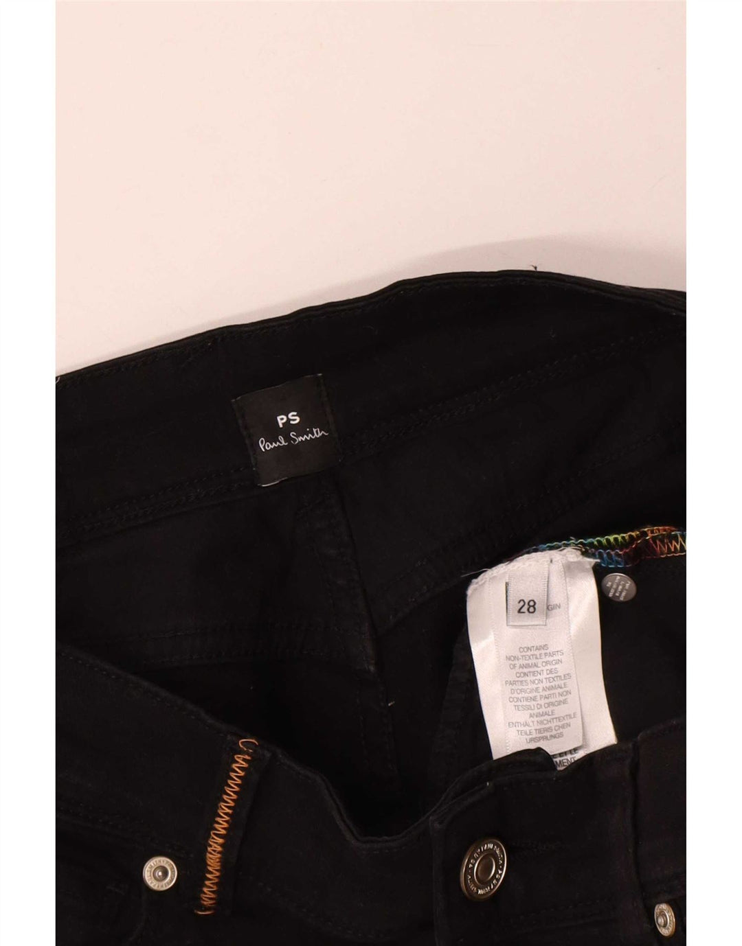 Jeans corti da donna Paul Smith W28 L24 cotone nero