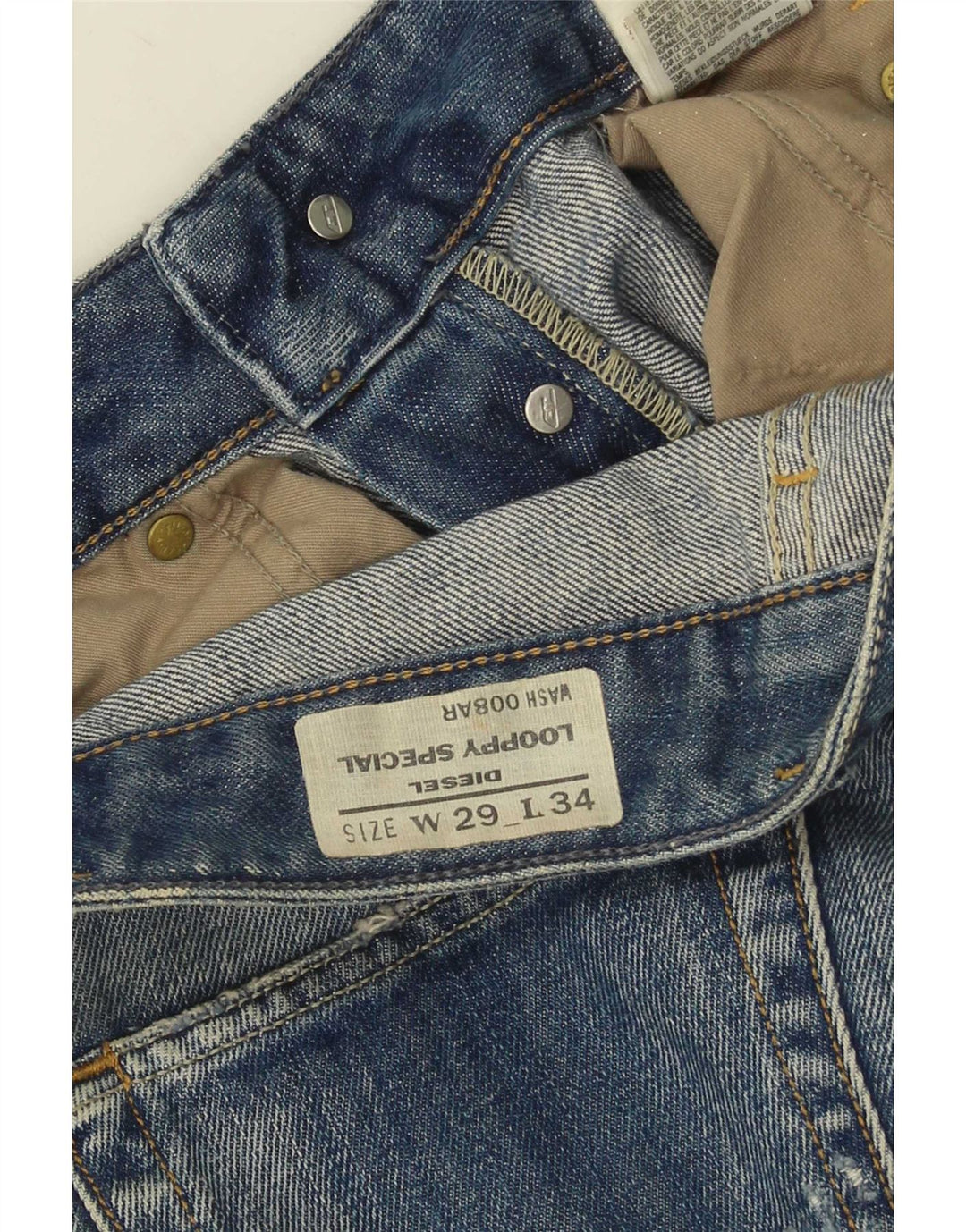 Jeans slim effetto consumato Loopy da donna Diesel W29 L34 Blu