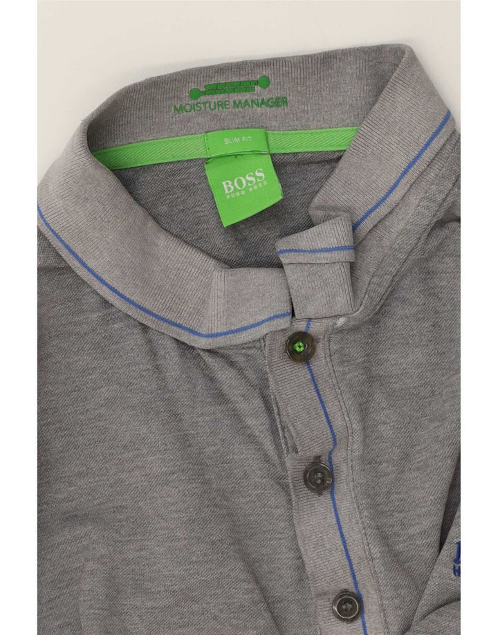 Polo slim fit da uomo Hugo Boss XL grigia