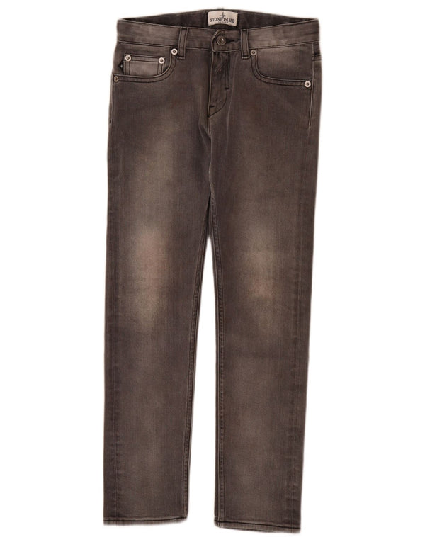 Jeans slim per ragazzi Stone Island 7-8 anni W24 L25 cotone grigio