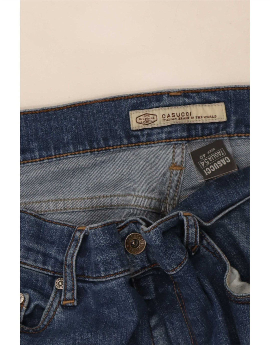 Jeans dritti da uomo Casucci W40 L32 cotone blu