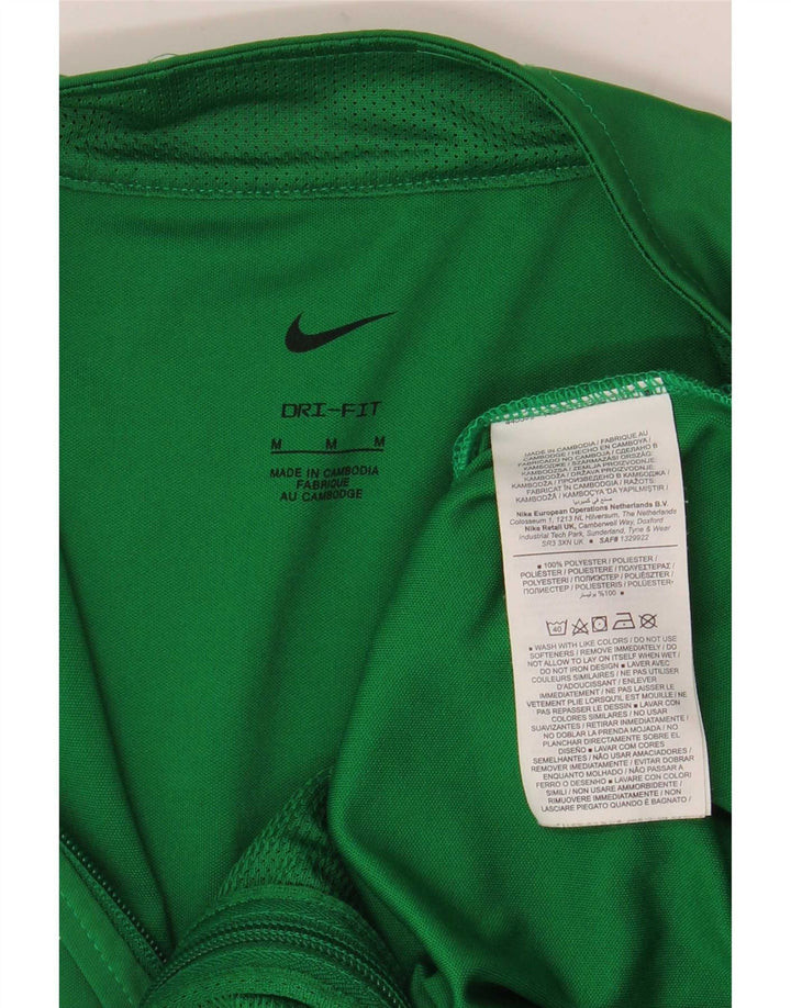 Giacca da tuta Nike Dri Fit da uomo in poliestere verde medio