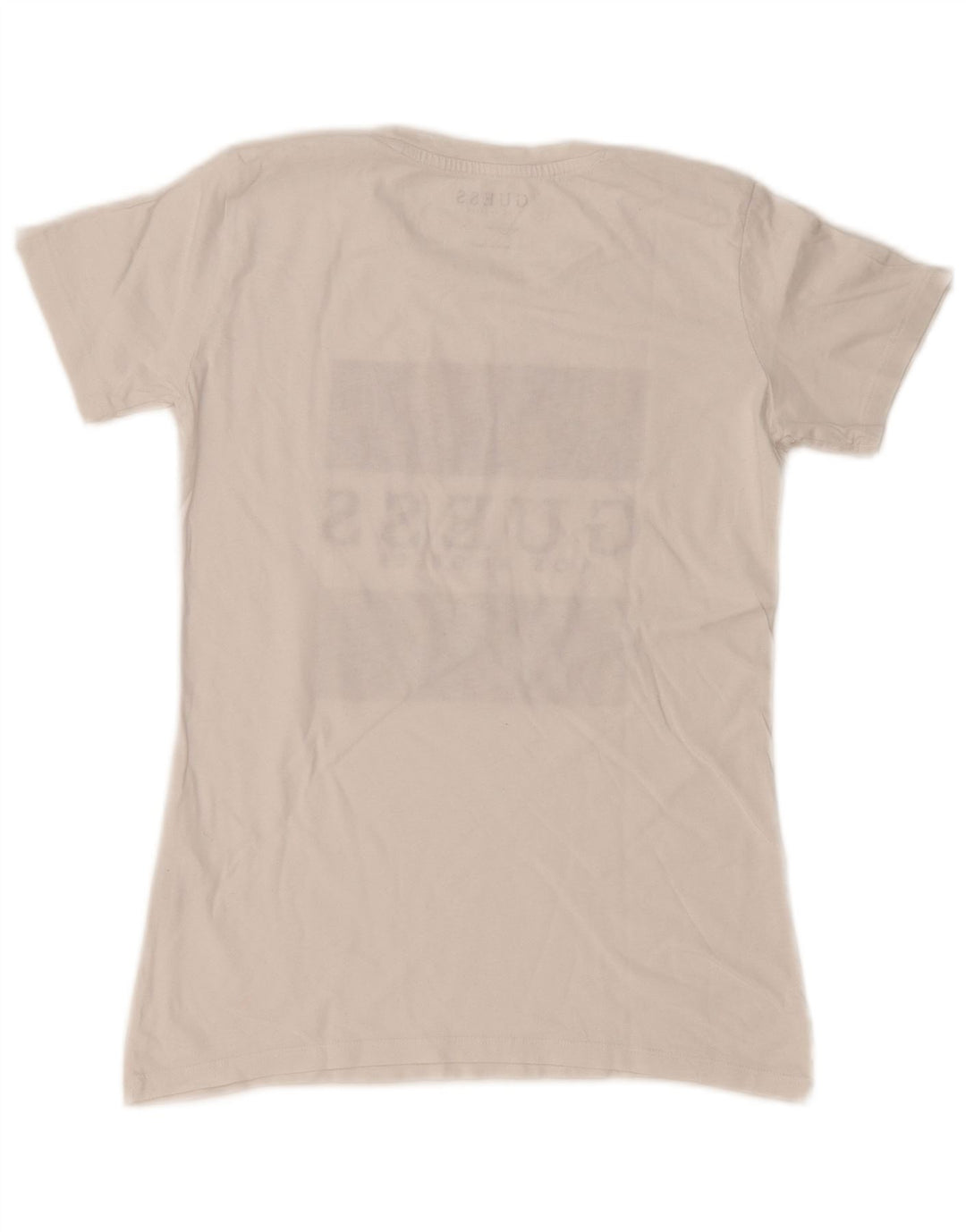 Guess T-shirt grafica da donna Top UK 10 Small Bianca
