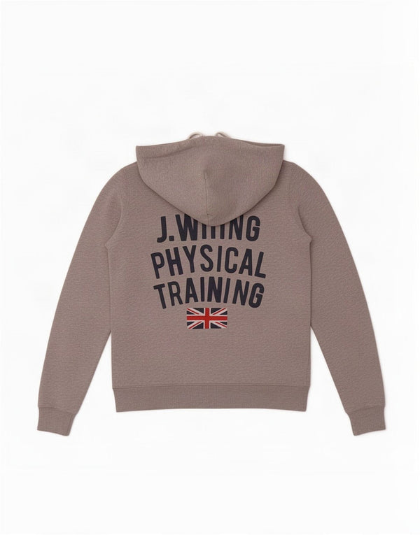 Maglione con cappuccio grafico da donna Jack Wills UK 10 piccolo cotone grigio
