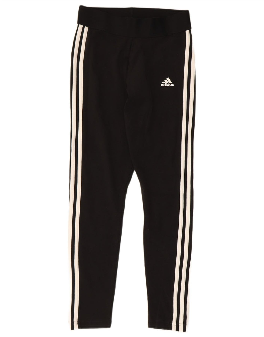 ADIDAS Womens Leggings UK 8/10 Small Black Cotton