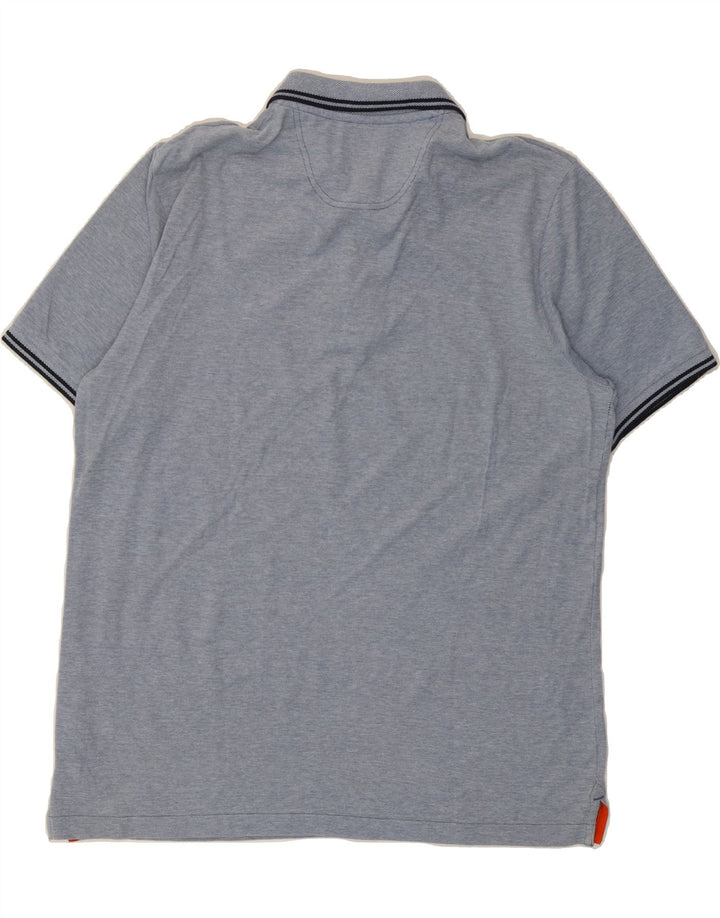DACK'S Mens Polo Shirt XL Blue Cotton Vintage Dack's and Second-Hand Dack's from Messina Hembry 