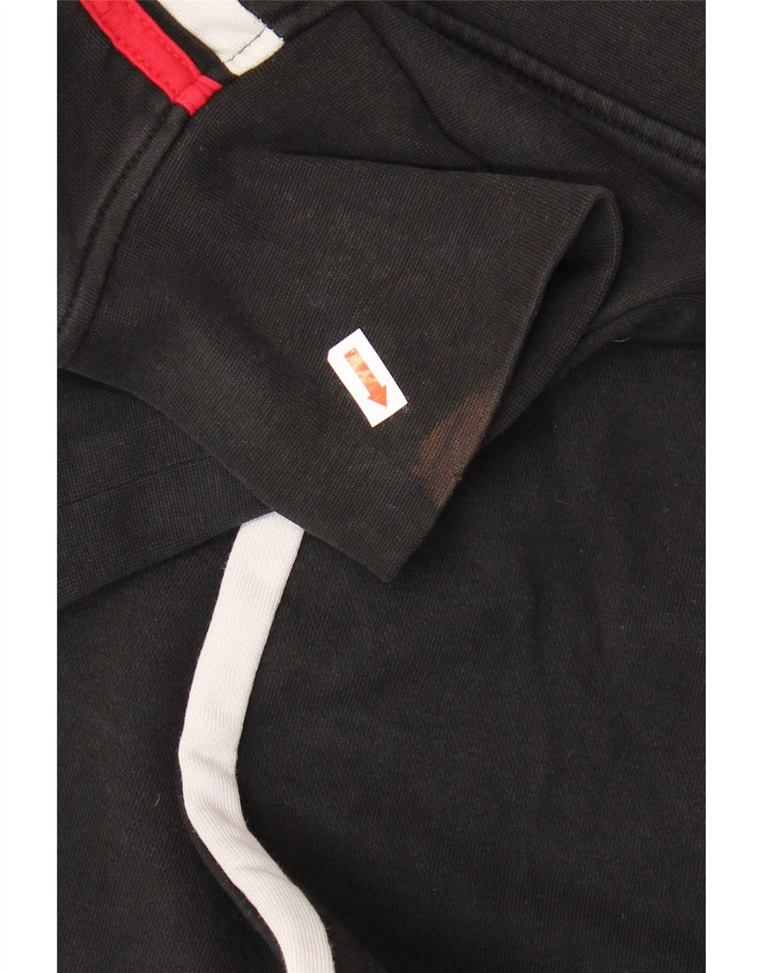 Maglione con cappuccio grafico corto da donna FILA UK 18 XL in cotone color block nero