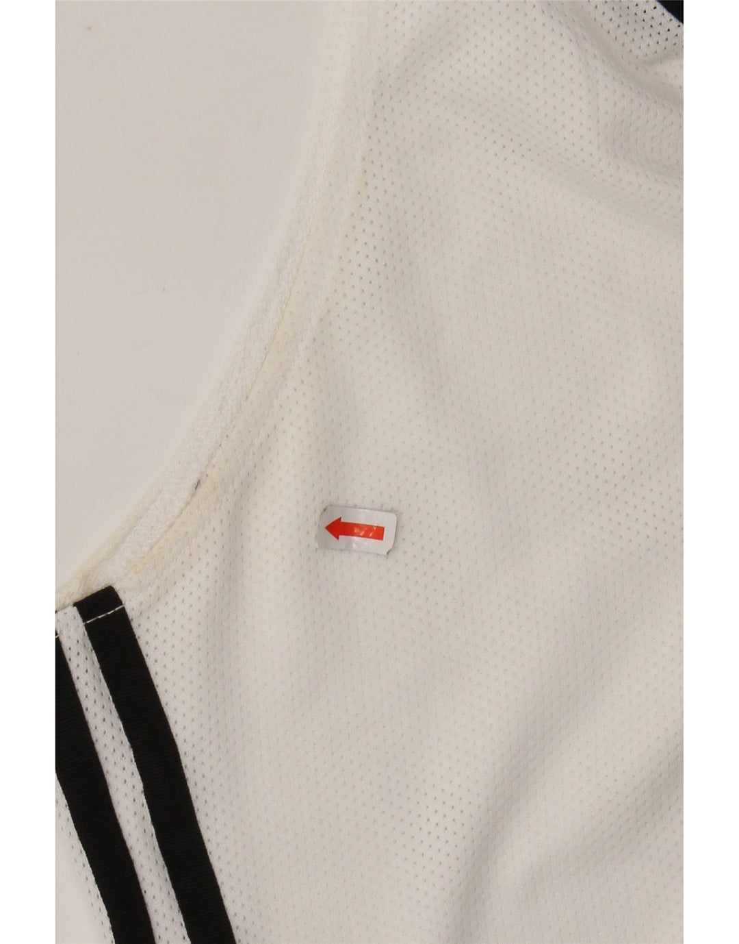 Canotta corta da donna ADIDAS UK 16 grande poliestere bianco